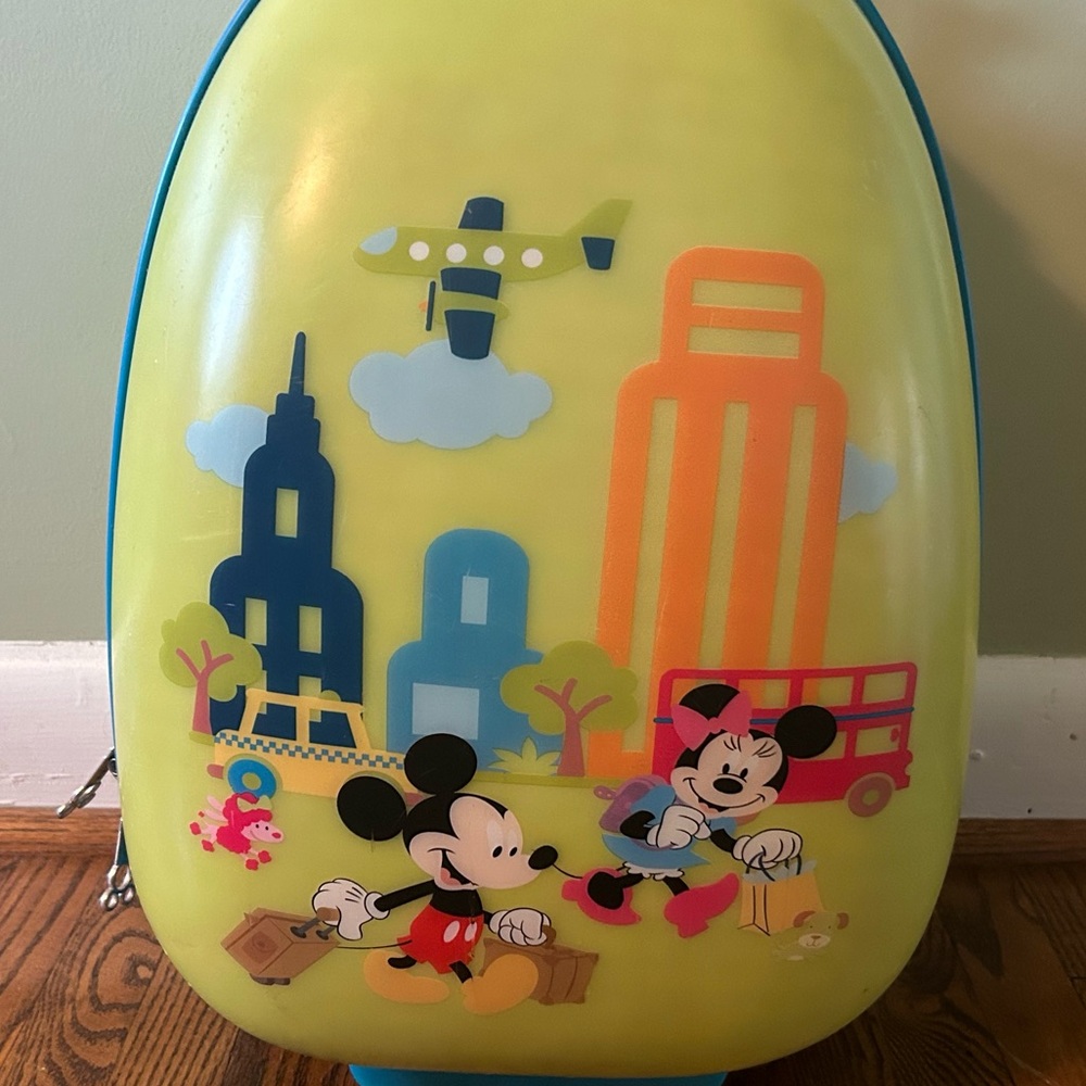 Kids Mickey Mouse Yellow and Blue carry on